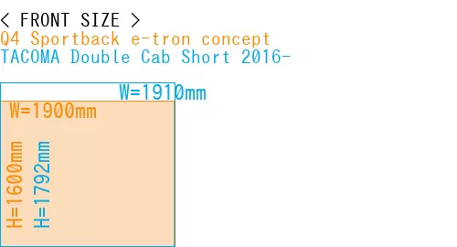 #Q4 Sportback e-tron concept + TACOMA Double Cab Short 2016-